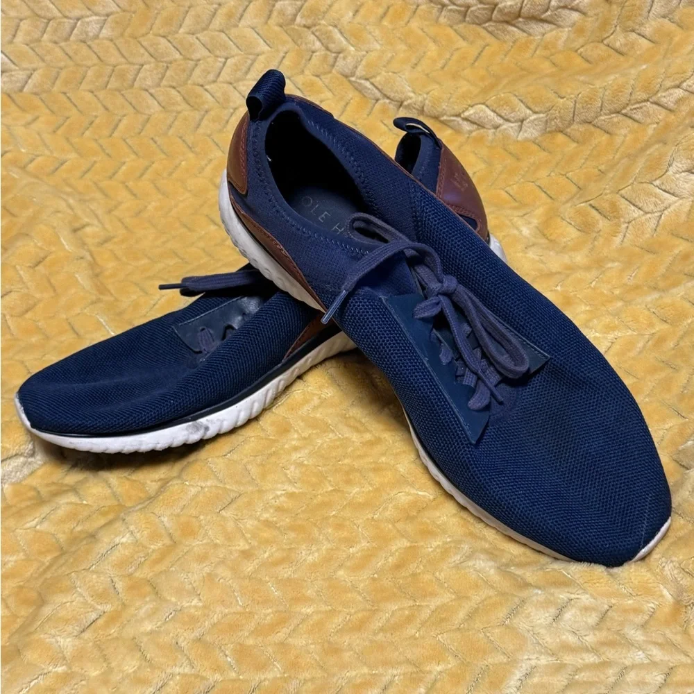 Cole Haan Grandsport Blue Knit - Picture 1 of 7